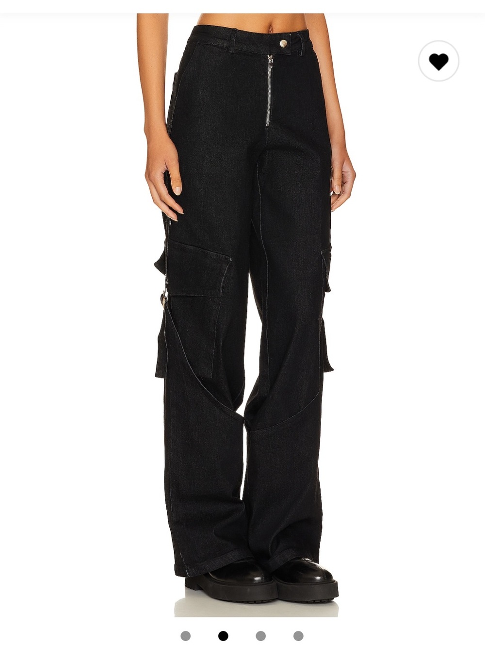 Revolve BY.DYLN Black Cargo Jeans